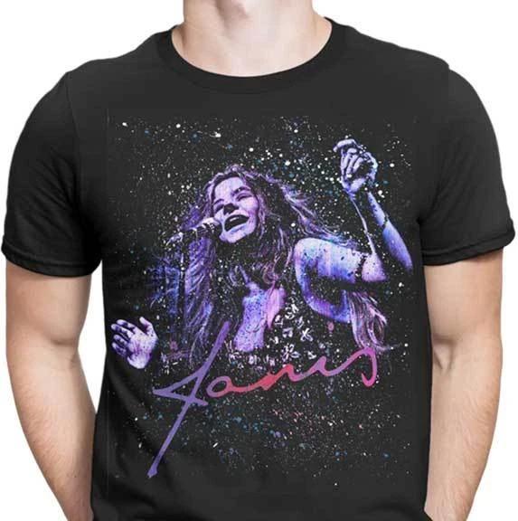 

Get Down Art GDA Janis Joplin Kozmic Singer Blues Rock Music Mens Shirt SFAP55 Unisex T-Shirt M