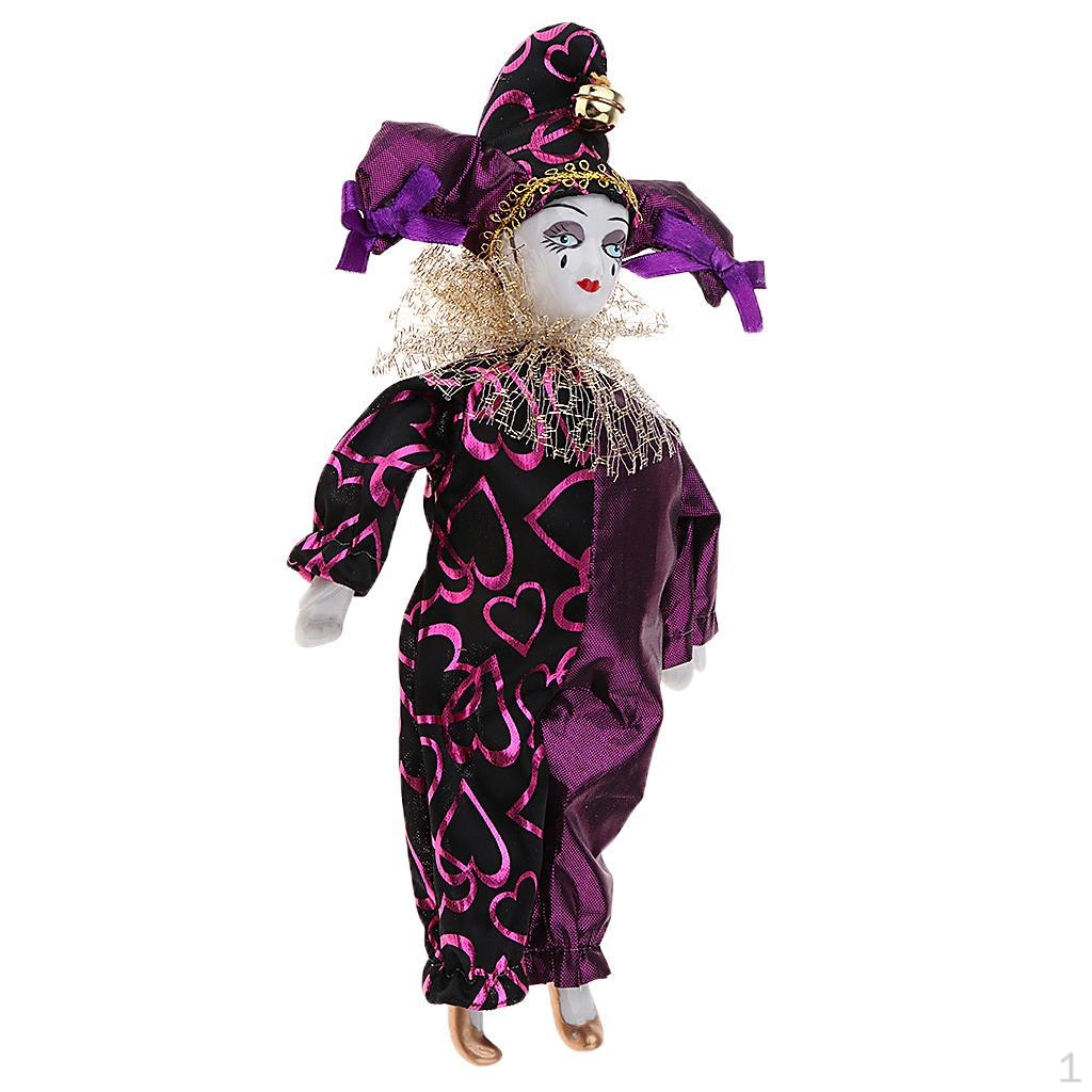 

Фарфоровая кукла Кукла-клоун, наряды