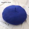 Wool Beret Hats Women Winter French Hat Girls Solid Color Fashion Autumn Winter Beret Hat For Women Flat Cap Hat Felt Berets