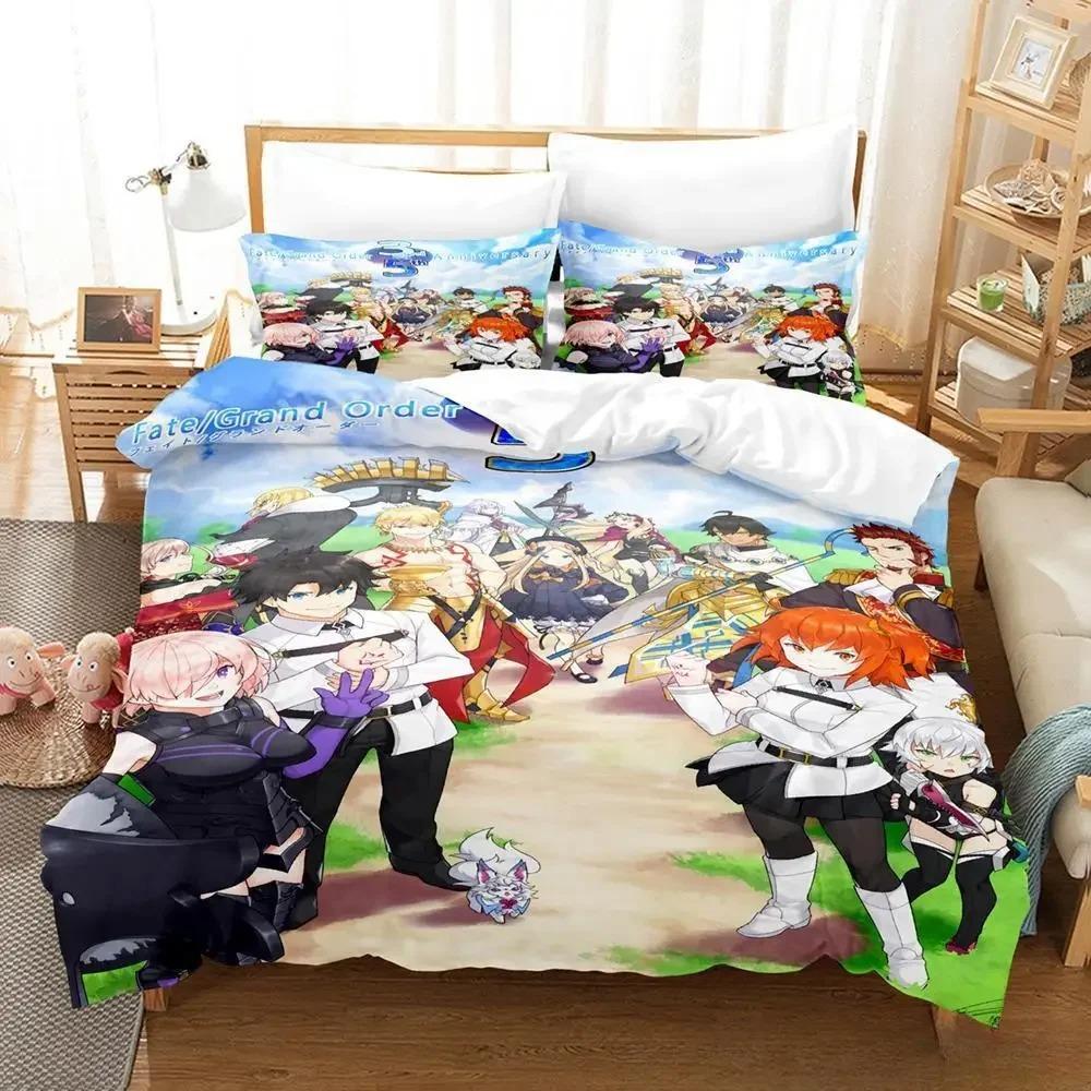 3D Print Anime Fate Grand Order Bedding Set Single Twin Full Queen King Size Bed Set Adult Kid Bedroom Duvet cover Set