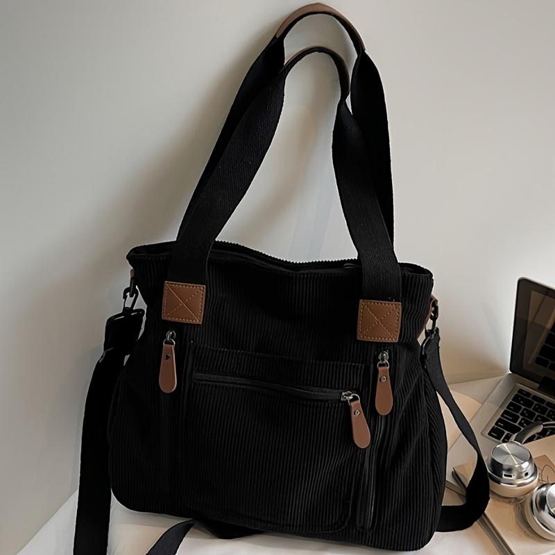 Women's Corduroy Vintage Shoulder Bag Handbag