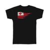 Gift T-Shirt : Tonga Flag Tongan Travel Expat Country Artistic