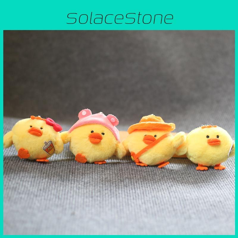 Keychain Yellow Chick Backpack Decor Pp Cotton Stuffed Doll Gift Kids For