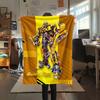 1Pc Bumblebee Print Flannel Blanket, High quality Comfortable for All Seasons, Home Decor, Warmth and Comfort, Perfect for Christmas Gifts
