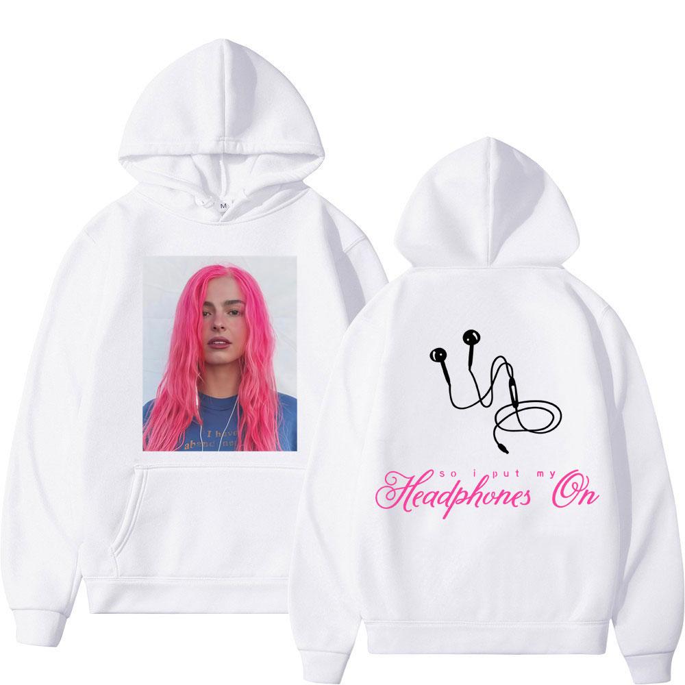 Addison Rae Cuffie Felpa Grafica alla Moda Uomo Donna Felpe di Alta Qualità Manica Lunga Spessa Casual Abbigliamento Sportivo Streetwear