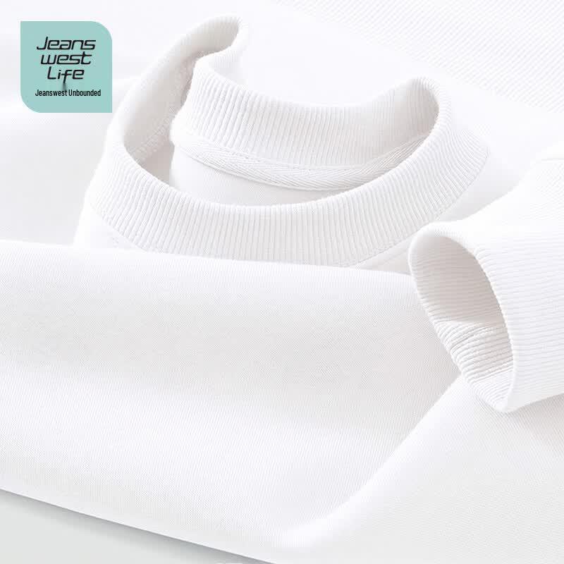 Jeanswest Men's Loose Fit Round Neck Sweatshirt