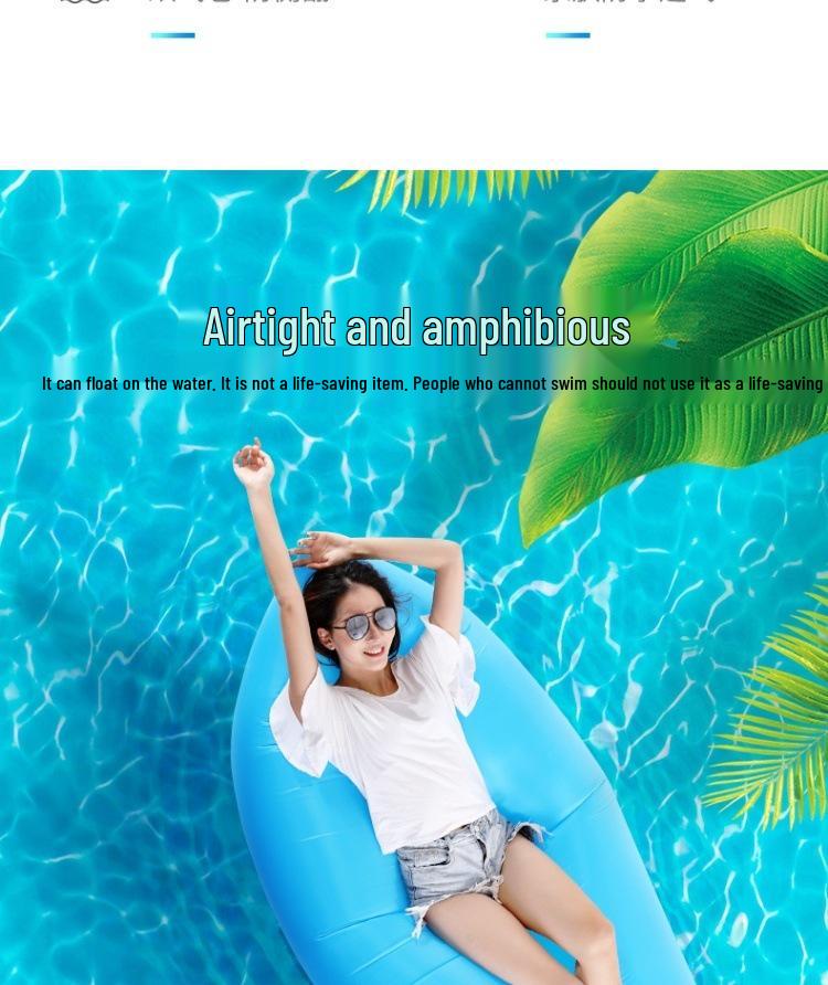 Inflatable Portable Sofa – Comfortable Outdoor Recliner for Camping and Music Festivals, TikTok-Inspired Style