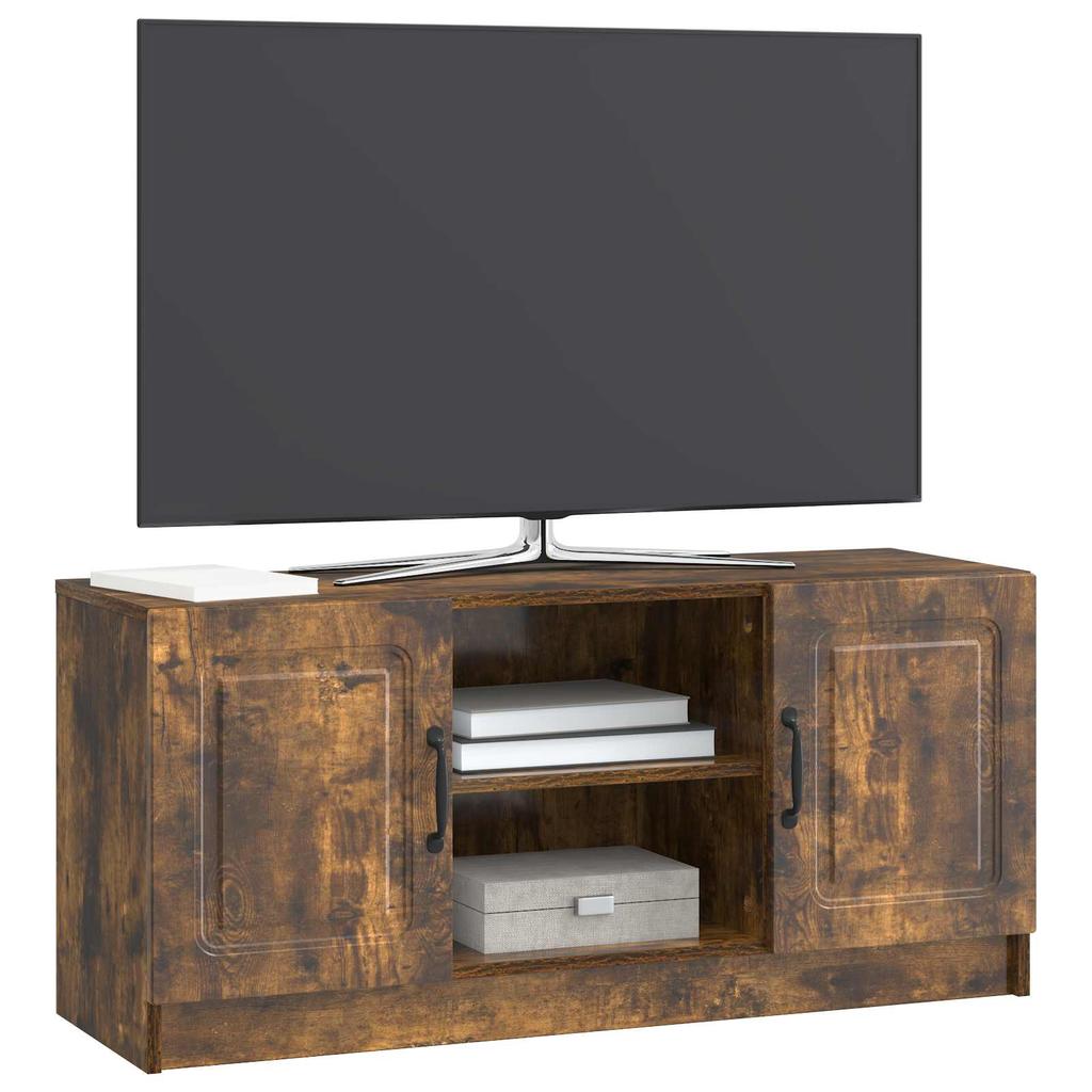 TV Cabinet Smoked Oak 102 x 34.5 x 47 cm Particleboard