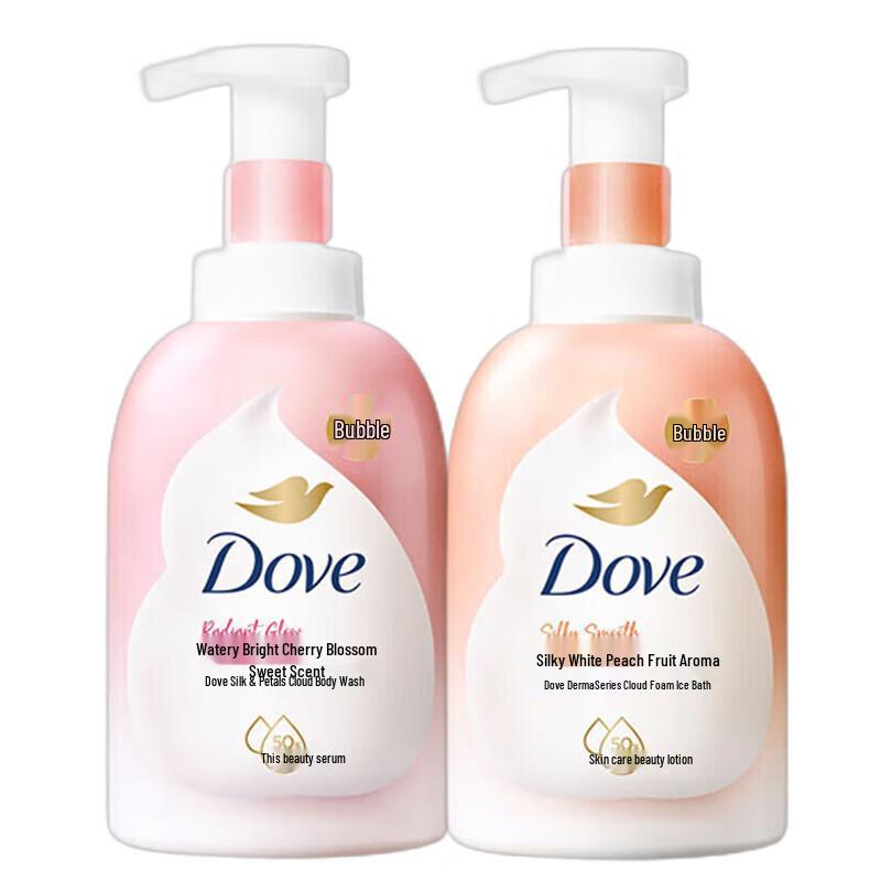 

Dove Cherry Blossom & Peach Foaming Body Wash Set