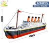1288pcs Titanic Model Cruise Ship 3D Mini Building Blocks Boat Bricks Collection DIY Toys for Children Gift