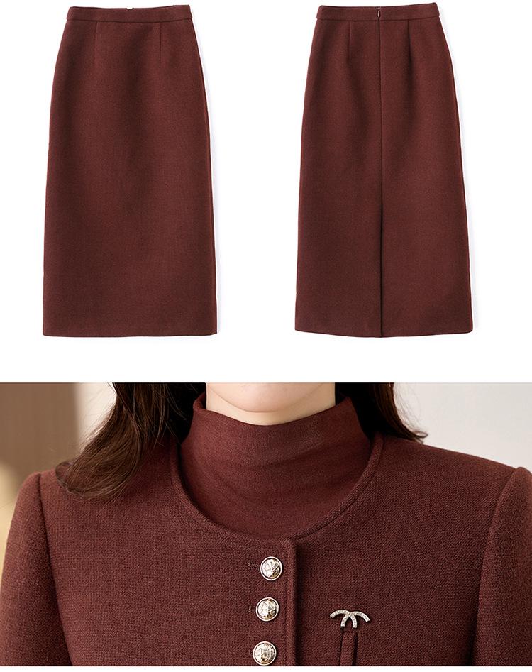 2025 Spring Women's Fashionable Three-Piece Set: Base Shirt, Vest, and Half Skirt (ME1866)