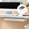 Under Desk Drawer Self-Adhesive Stationery Storage Box Multifunctional Hidden Under Desk Organizer for Home Kitchen Office Table