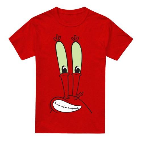 SpongeBob SquarePants Unisex Adult Smile Mr Krabs Face T-Shirt