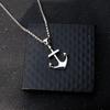 Pirate Anchor Necklace Necklace Men'S Stainless Steel Cross Anchor Pendant