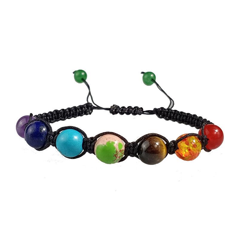 8mm Colorful Woven Yoga Energy Beaded Bracelet