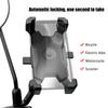 Bike Phone Stand Rotatable Navigation Locking Motorcycle Cycling Bracket Rearview Mirror
