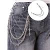 Double Layer Chain Belt Vintage Metal Body Jewelry Trouser Chain for Men and Women Alloy Unisex Gothic Waist Accessory