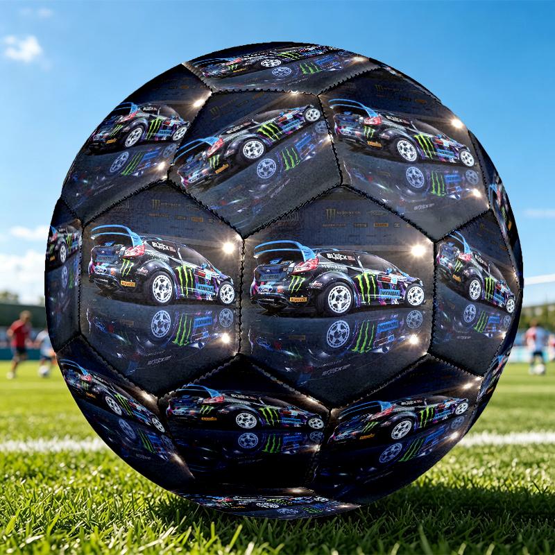 1pc West Ham United Football Club Design Soccer Ball, Standard Football Size 5 for Training Competition Outdoor Sports, Unique Present