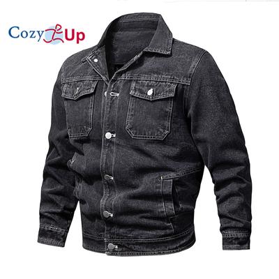 Cozy Up Jean Jacket για άντρες, Distressed Slim τζιν μπουφάν