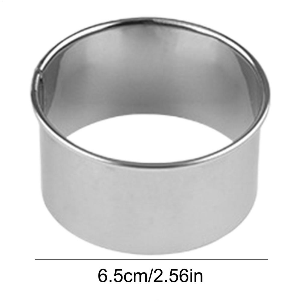 Round Mousse Mold Stainless Steel Reusable Biscuits Cookie Cutter DIY Pastry Baking Circle Ring Mold Baking Tool Bakeware