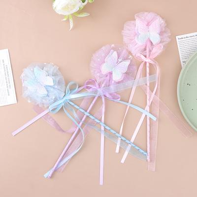 Cute Butterfly Magic Stick Fairy Wand Princess Cosplay Props Wand For Girls Birthday Halloween Party Supplies