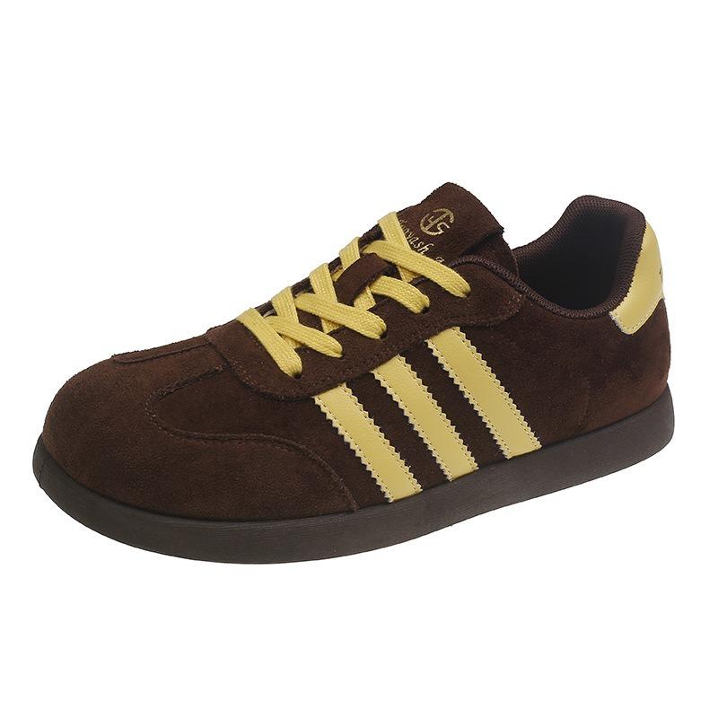 New autumn flat baseplate shoes women's fashion versatile casual sports shoes retro soft-soled running shoes