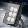 DC12V 6 LEDs Fill Light IP66 Waterproof Light Adjustable Installation for Security Surveillance