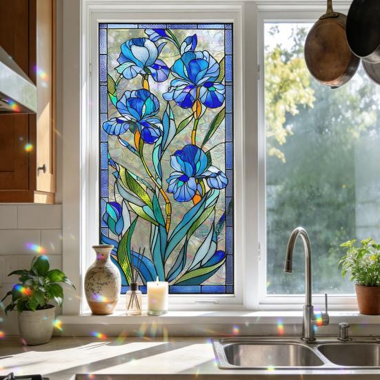 Static Glass Sticker Privacy Protection Film Softens Light Electrostatic Glass Sticker Waterproof Scratch-Proof Easy Care Window Decal