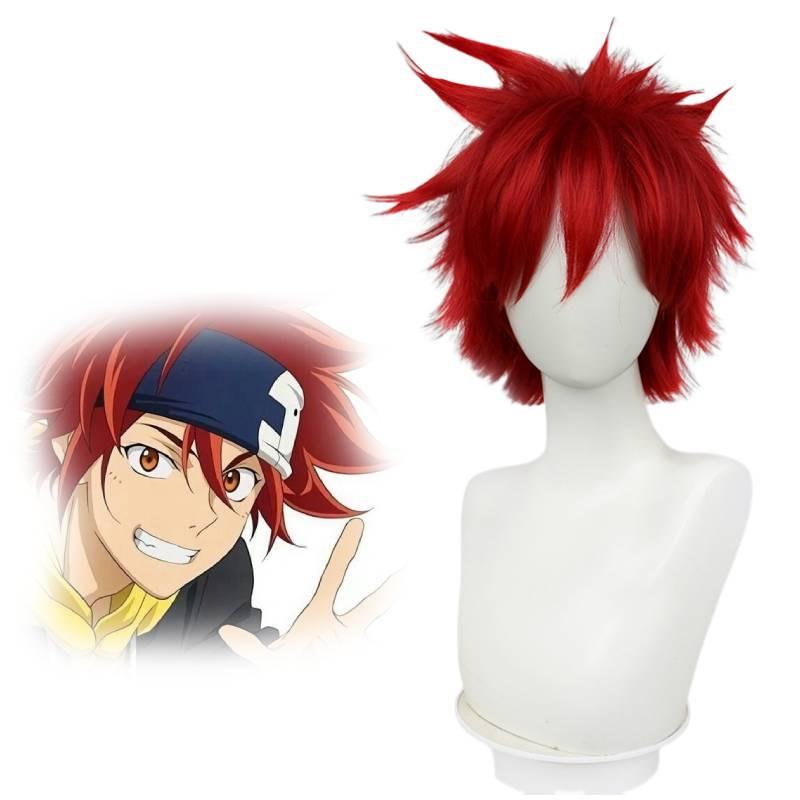 Sk8 The Infinity Kyan Reki Cosplay Wig High-quality Red Hairpiece For Cosplayers
