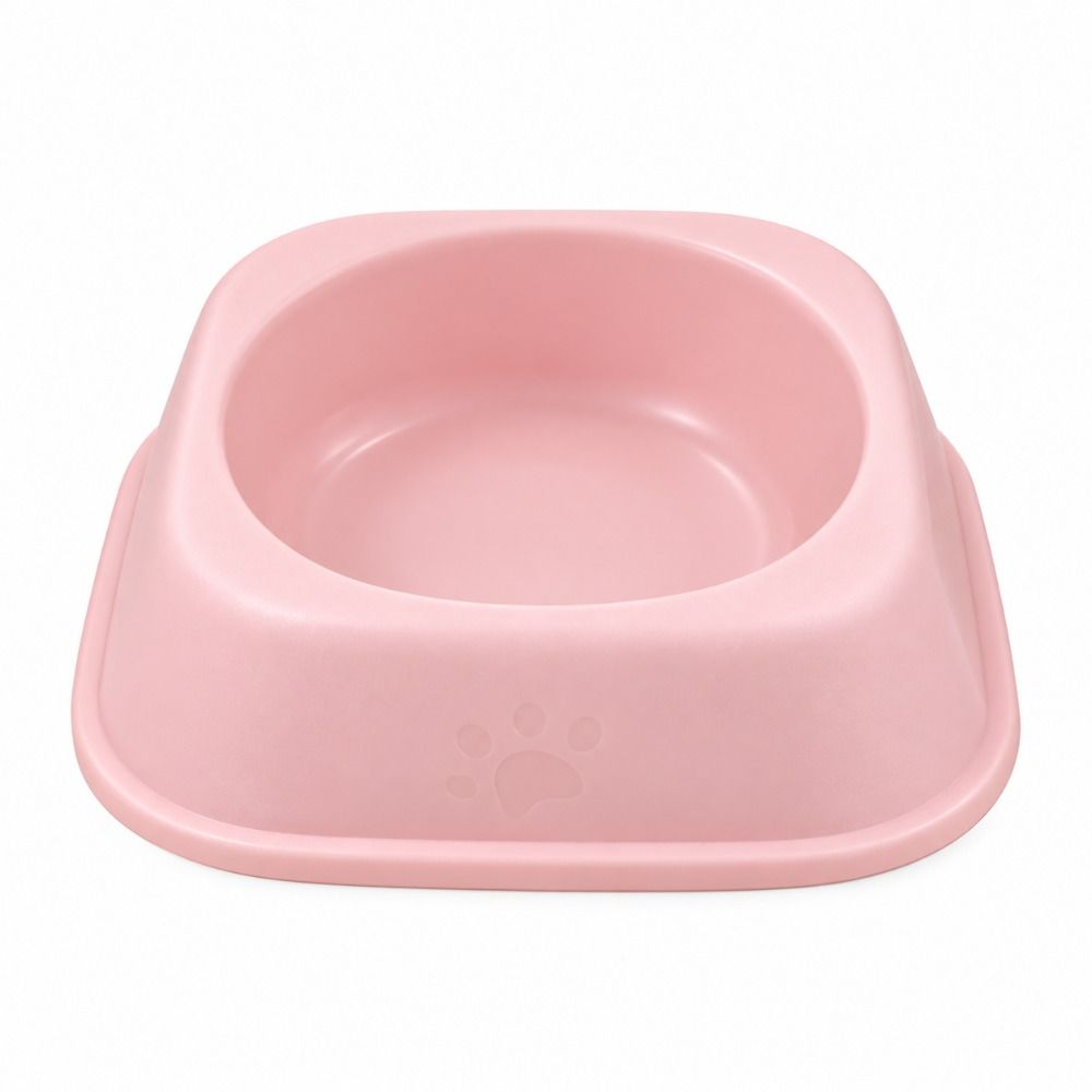 Plastic Cat Food Bowl Anti-Fall Flip Cat Plates New Square Cat Bowl Pet Feeding