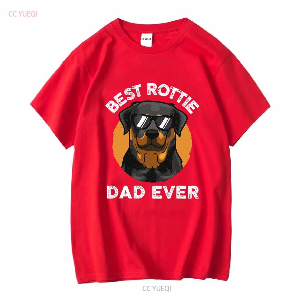 Funny Rottweiler Dad Design For Men Grandpa Rottie Quote T shirt vintage Washed Comfortable streetwear homme Breathable