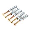 100Set 6/8Mm Wall Anchors And Screws Set Metal Expansion Plug And Self Tapping Screws Kit For Concrete Drywall Mounting