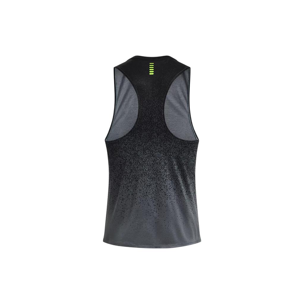 Under Armour Rush Logo Gradient Tank Men Tops Black 1377314-002