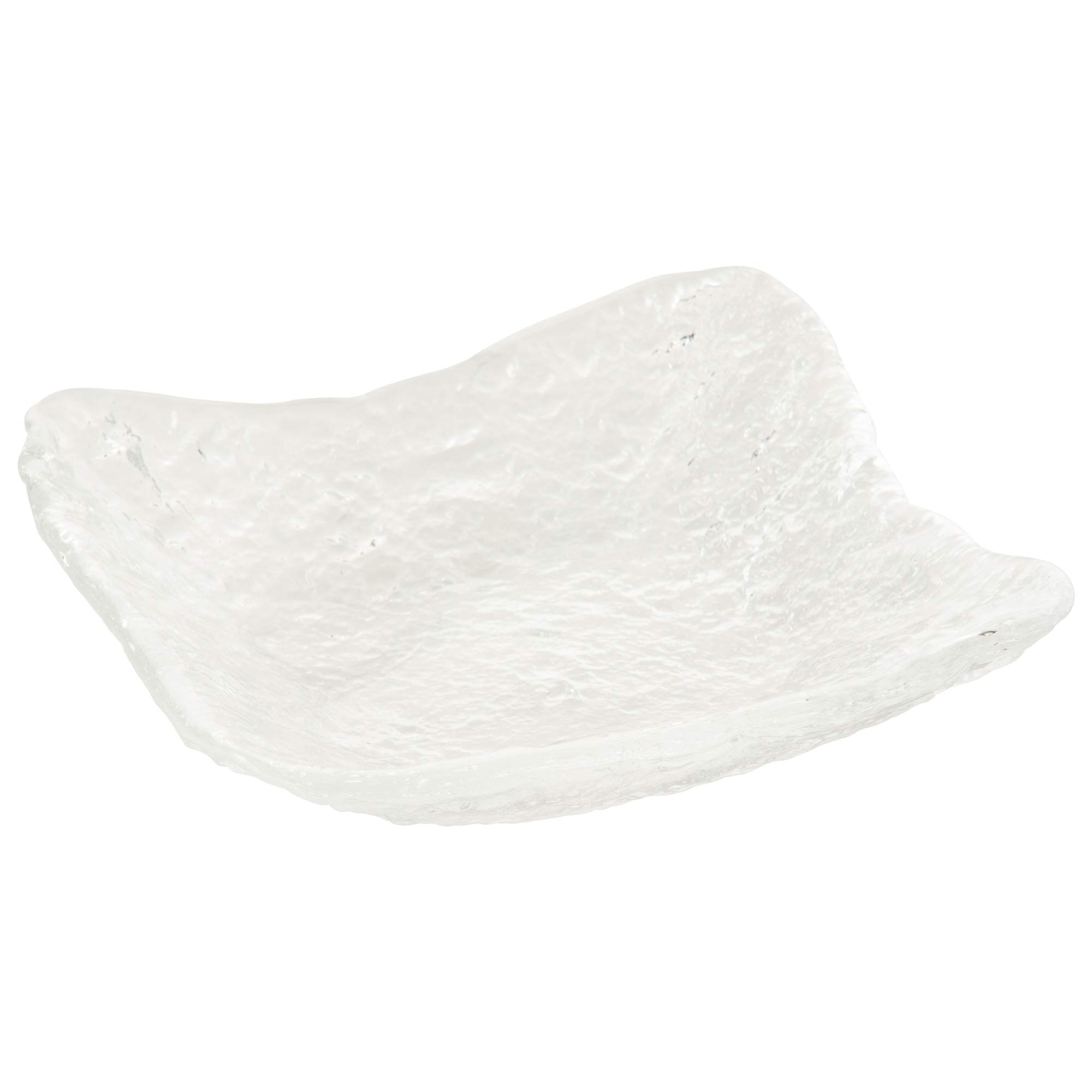 

Toyo Sasaki Glass Square Plate, Seiro (Dew), Made in Japan, Clear, Approx. 15 x 1.5 x 4 cm, 40288