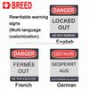 BREED Factory Supply Nylon Shackle G11 Safety Padlock KA