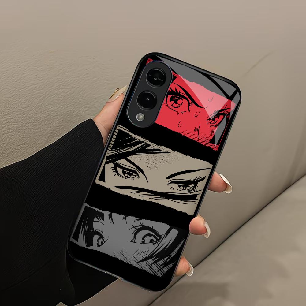 Ninjutsu Anime Exquisite Luxury High-end PhoneCase Glass PhoneCase for Samsung Galaxy S26 S25 S24 S23 S22 S21 FE Ultra Plus