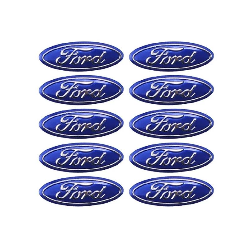 

Car Sticker 2026 For Ford Car Key Shell Sticker 3D Aluminum Auto Key Remote Decals For Ford Focus 2 3 Mondeo Kuga Fiesta MK7 Esc