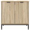 Washbasin Cabinet with Door Sonoma Oak 60.5 x 33.5 x 61 cm
