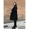Stylish and Elegant Red Woolen Coat with Horn Buckles for Weddings and Fashionable Women