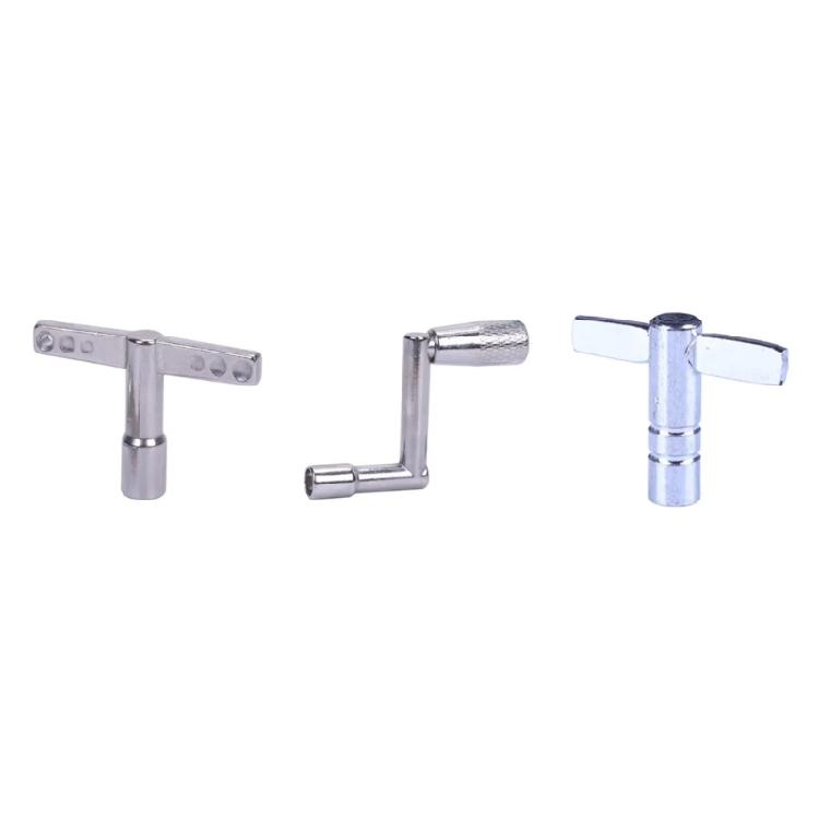 Universals Metal Drum Tuning Key Adjustment Wrench T-shaped Z-shaped Drum Tuner Wrench Drill Bit Drum Replacement Parts