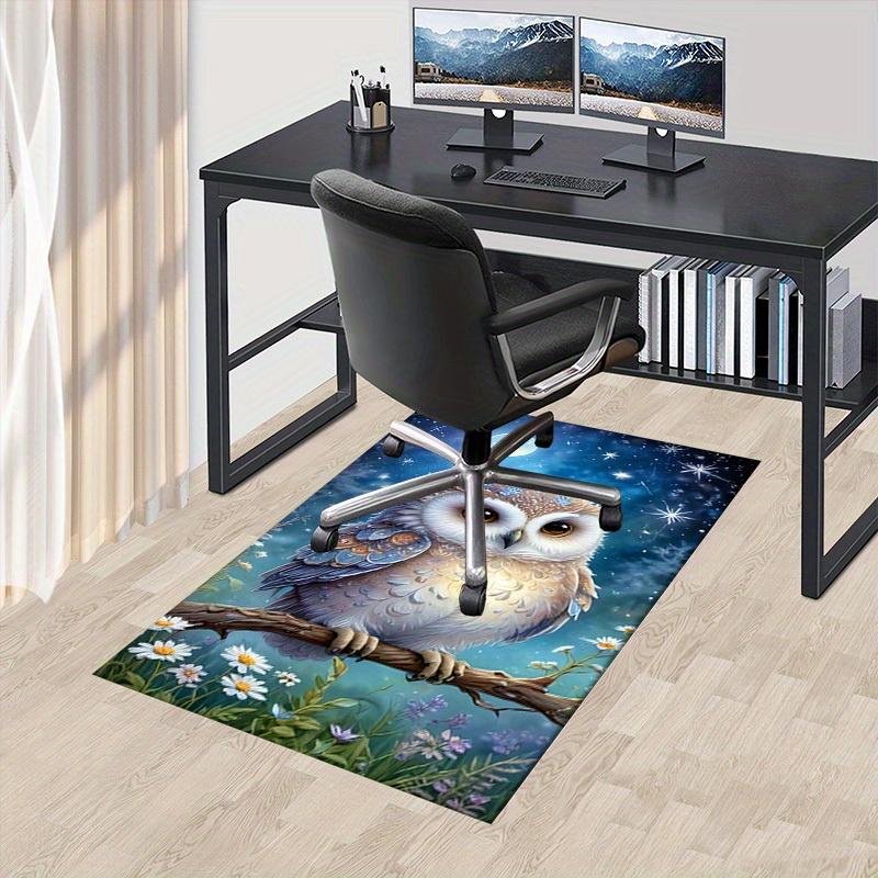 Office Carpet Cozy Owl Design for Sofa Protection Under Chairs