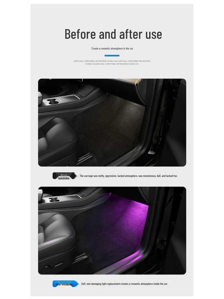 Tesla Model 3/Y/S/X Ambient LED Decorative Lighting Kit