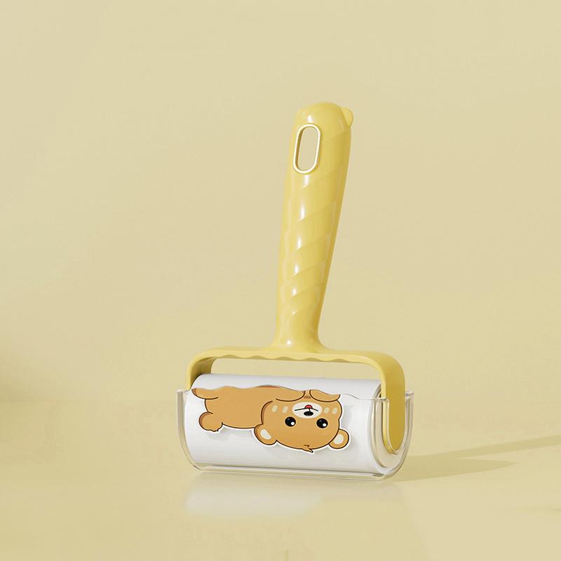 Tearable Roll Paper Hairs Sticky Roller Dust Pet Hair Remover Brush Clothes Carpet Lint Cleaning Replaceable Core