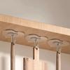 Heart Shape Transparent Hooks Non Punching Plastic Love Hangers Holder Self Adhesive Key Towel Multi-Purpose Hooks Storage Rack