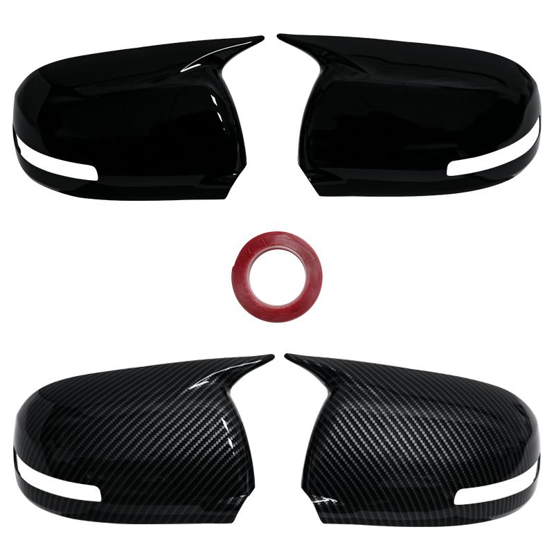 Car Rearview Mirror Cover Side Wing Mirror Cover Caps Gloss Black For Mitsubishi For ASX For Outlander 2013-2018 Left &Right