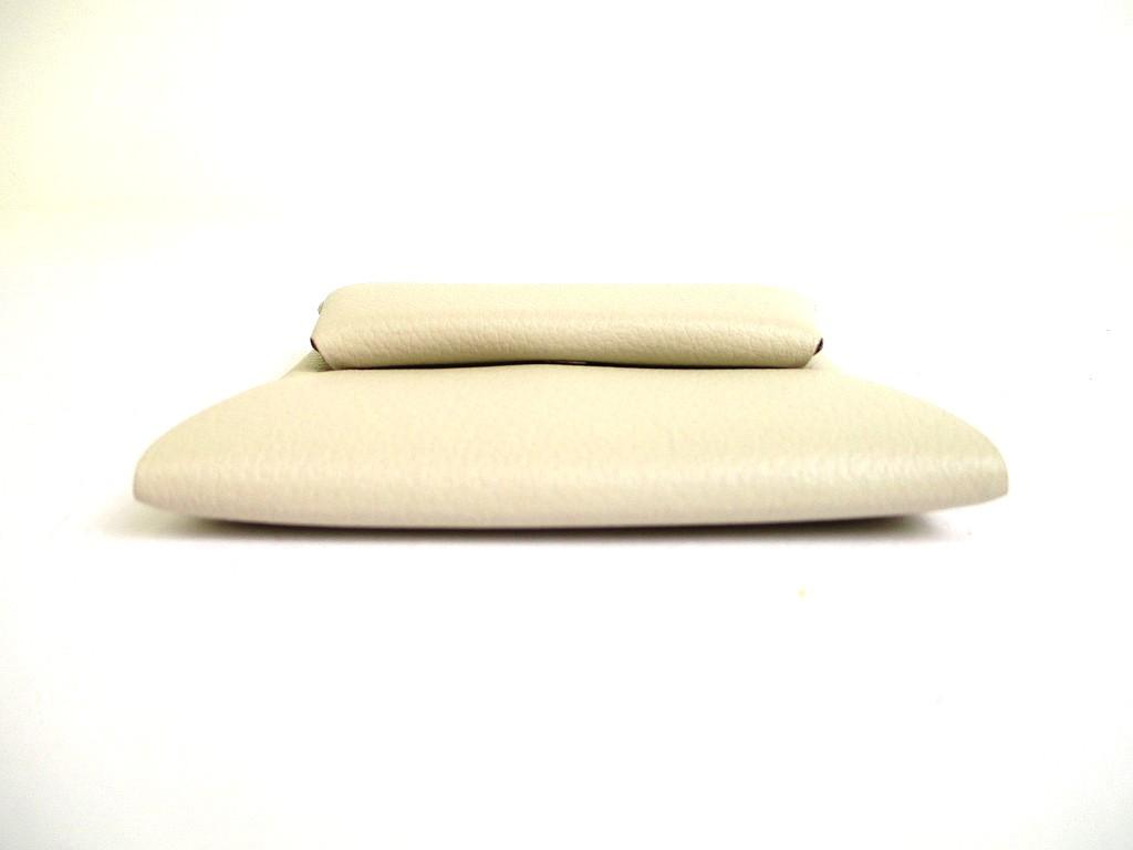 Authentic HERMES Craie Evercolor Leather Coin Purse Bastia #b091  Open Box