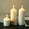 Home Emergency Lighting Bold White Candle Tip Odorless Long Pole Cylindrical Large Candle