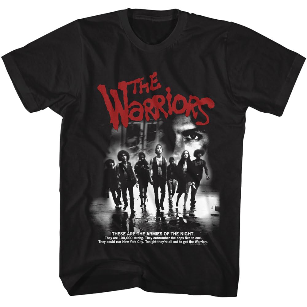 T-shirt Warriors Unisex Estate Eserciti della Notte Gang Film Grafica Manica Corta Oversize Streetwear Vestibilità Larga Maglietta per Fan di Film
