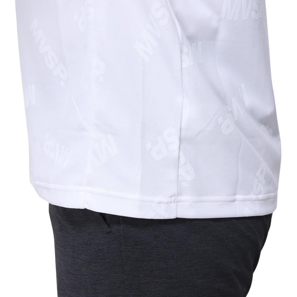 DESCENTE SUNSCREEN Logo Jacquard POLO WH L