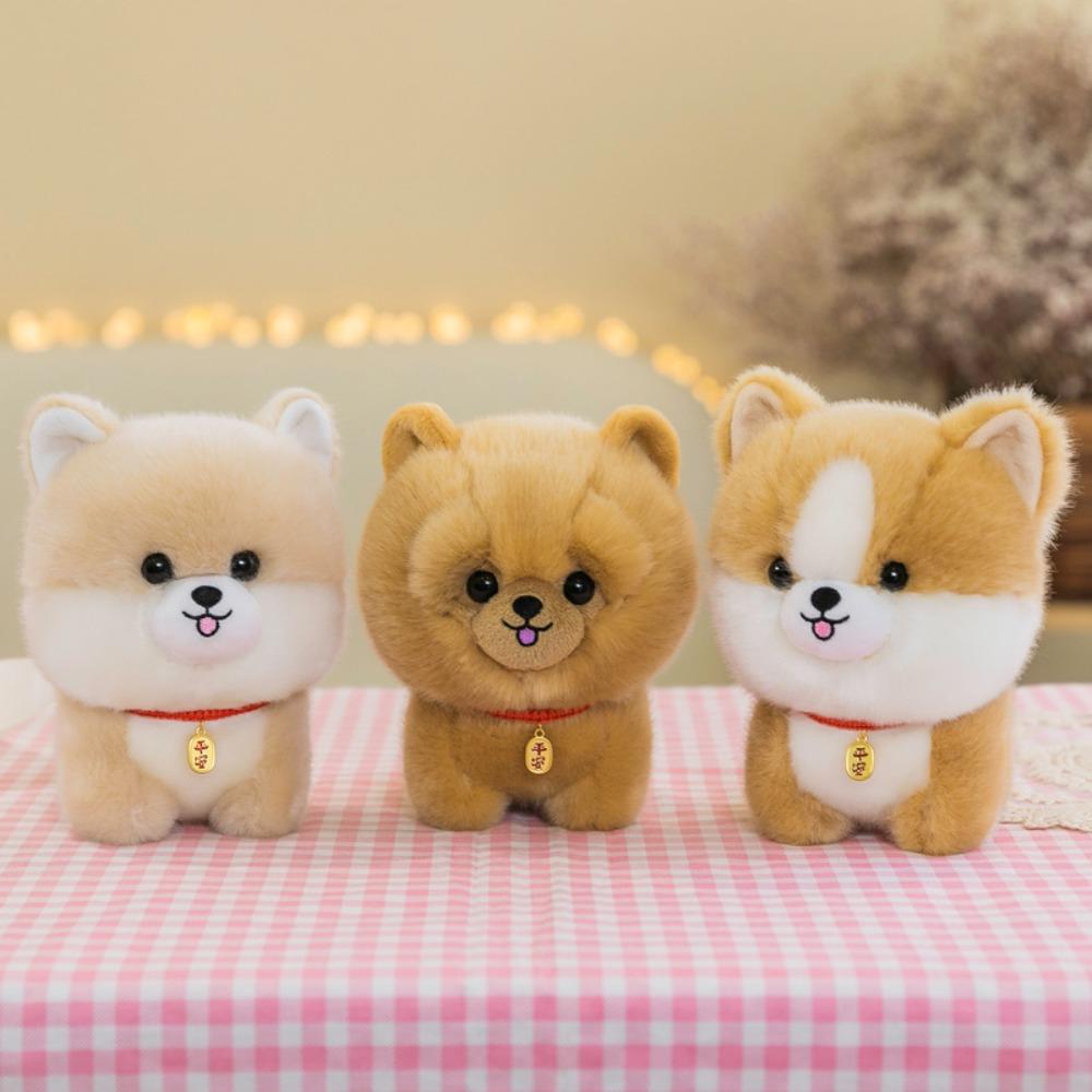 20cm Stuffed Animals Lifelike Puppy Plushies Doll  for Girls Boys Child Gifts